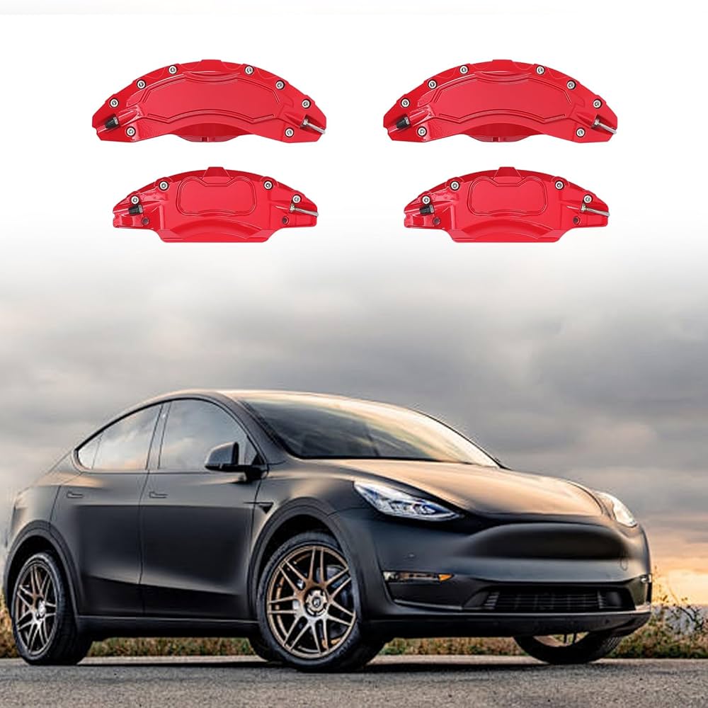 Amazon.com: Qingchijun Red Brake Caliper Covers Compatible